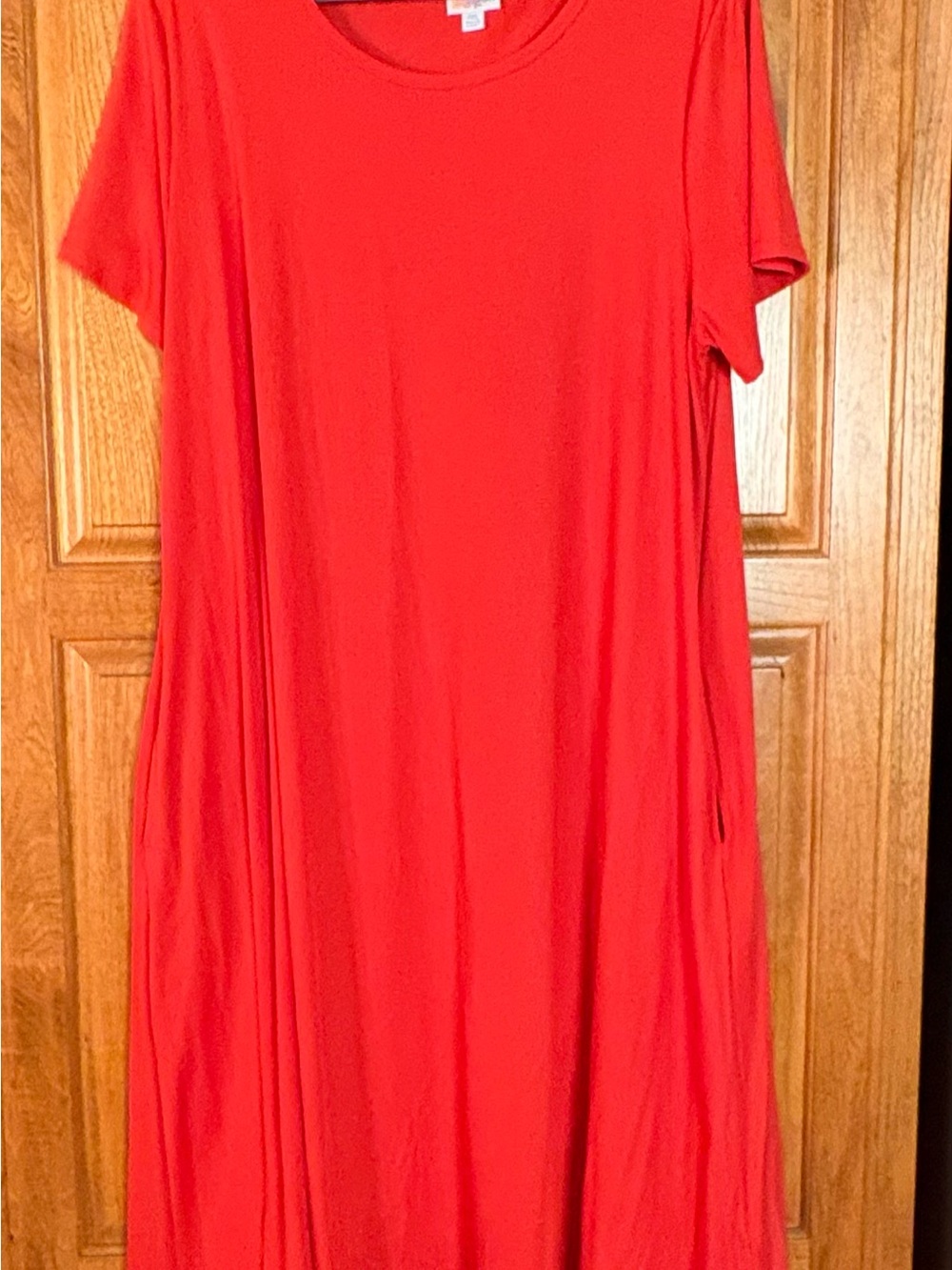 Lularoe Jessie dress  2X
Reddish orange